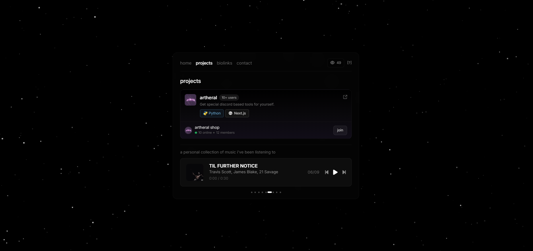 tqx.lol (biolink) screenshot 4