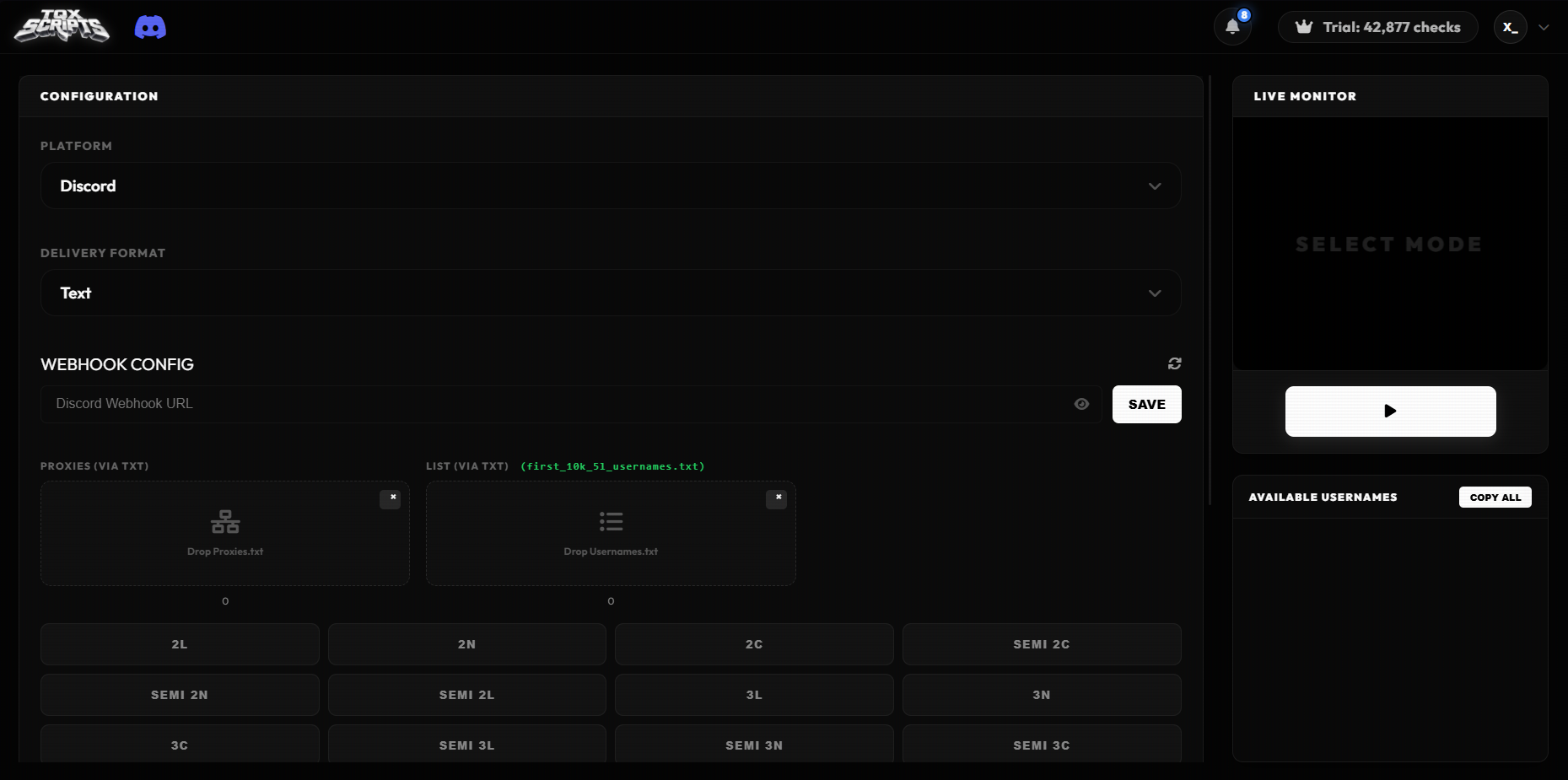USERNAMECHECKER.XYZ/+SITE (CORE ENGINE) screenshot 11