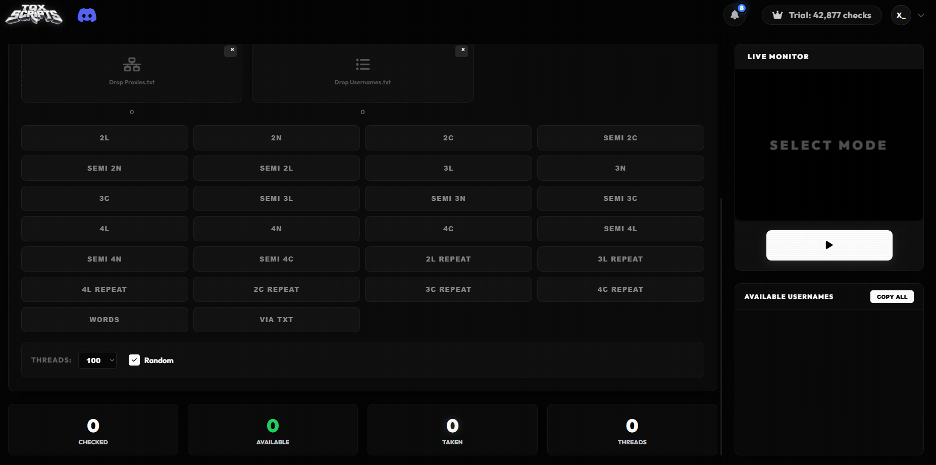 USERNAMECHECKER.XYZ/+SITE (CORE ENGINE) screenshot 12