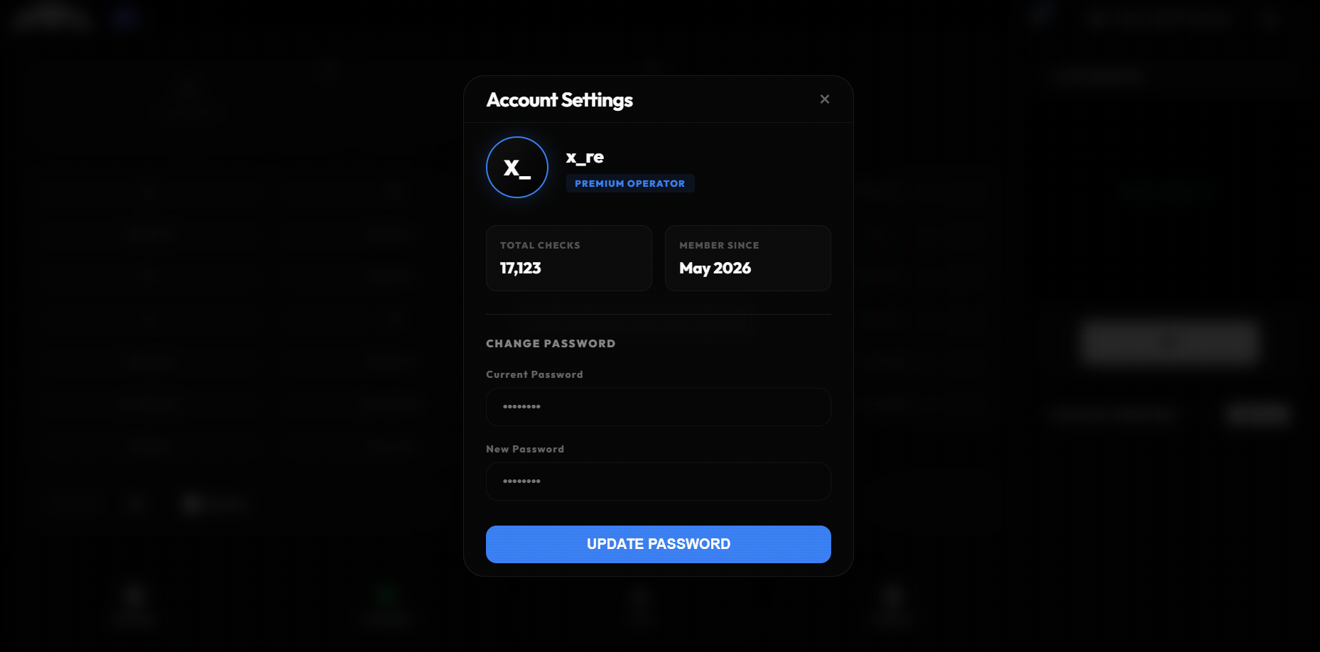 USERNAMECHECKER.XYZ/+SITE (CORE ENGINE) screenshot 17