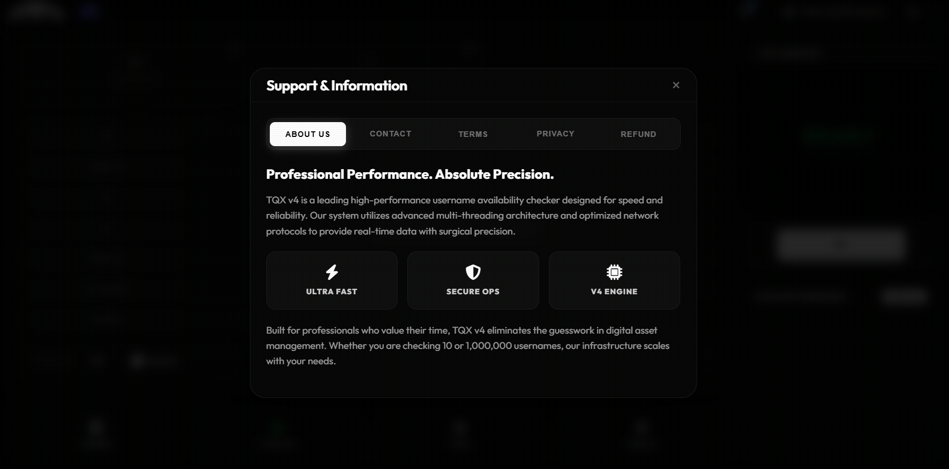 USERNAMECHECKER.XYZ/+SITE (CORE ENGINE) screenshot 18