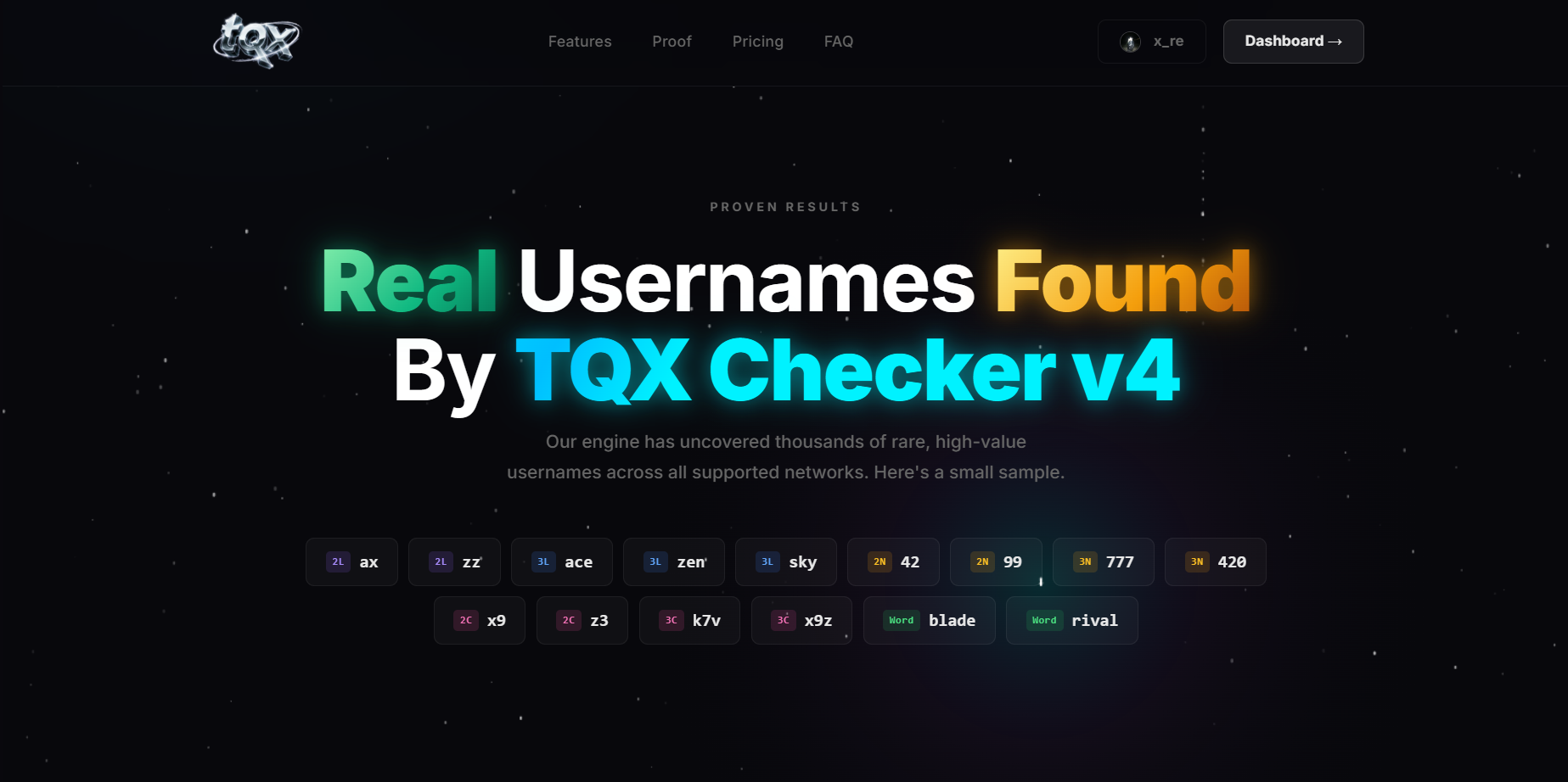 USERNAMECHECKER.XYZ/+SITE (CORE ENGINE) screenshot 4