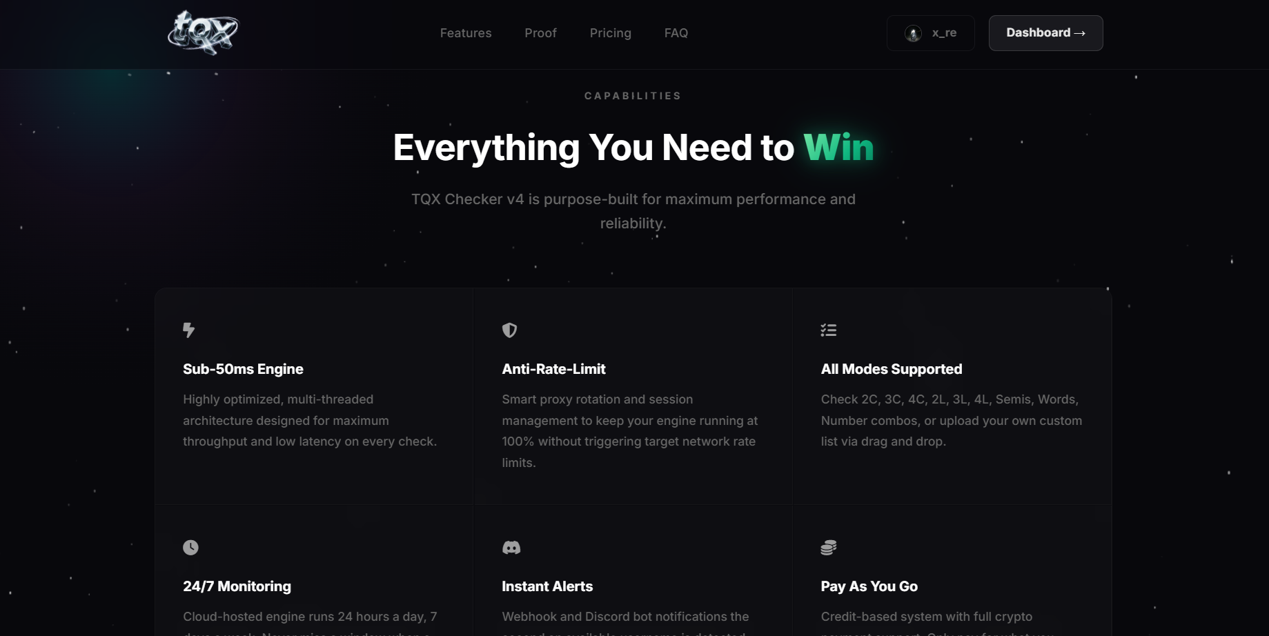 USERNAMECHECKER.XYZ/+SITE (CORE ENGINE) screenshot 5