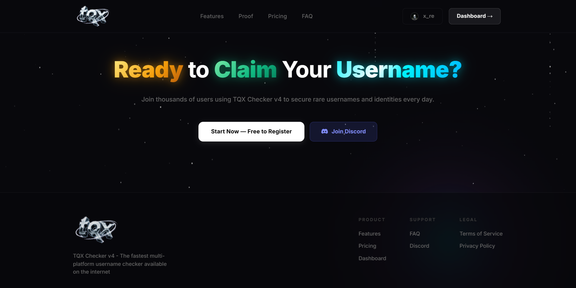 USERNAMECHECKER.XYZ/+SITE (CORE ENGINE) screenshot 9
